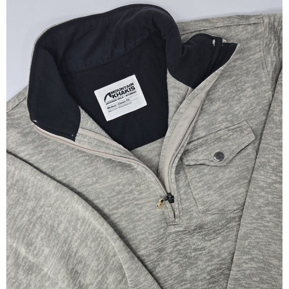 Mountain Khakis Other - Mountain Khakis Sweater Mens M Old Faithful 1/4 Zip Classic Fit Gray‎ Pull Over
